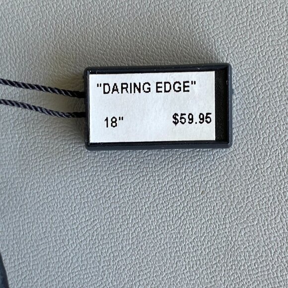 FAC Daring Edge Coker Necklace Gun Metal Silver Tone NWT - Picture 6 of 7